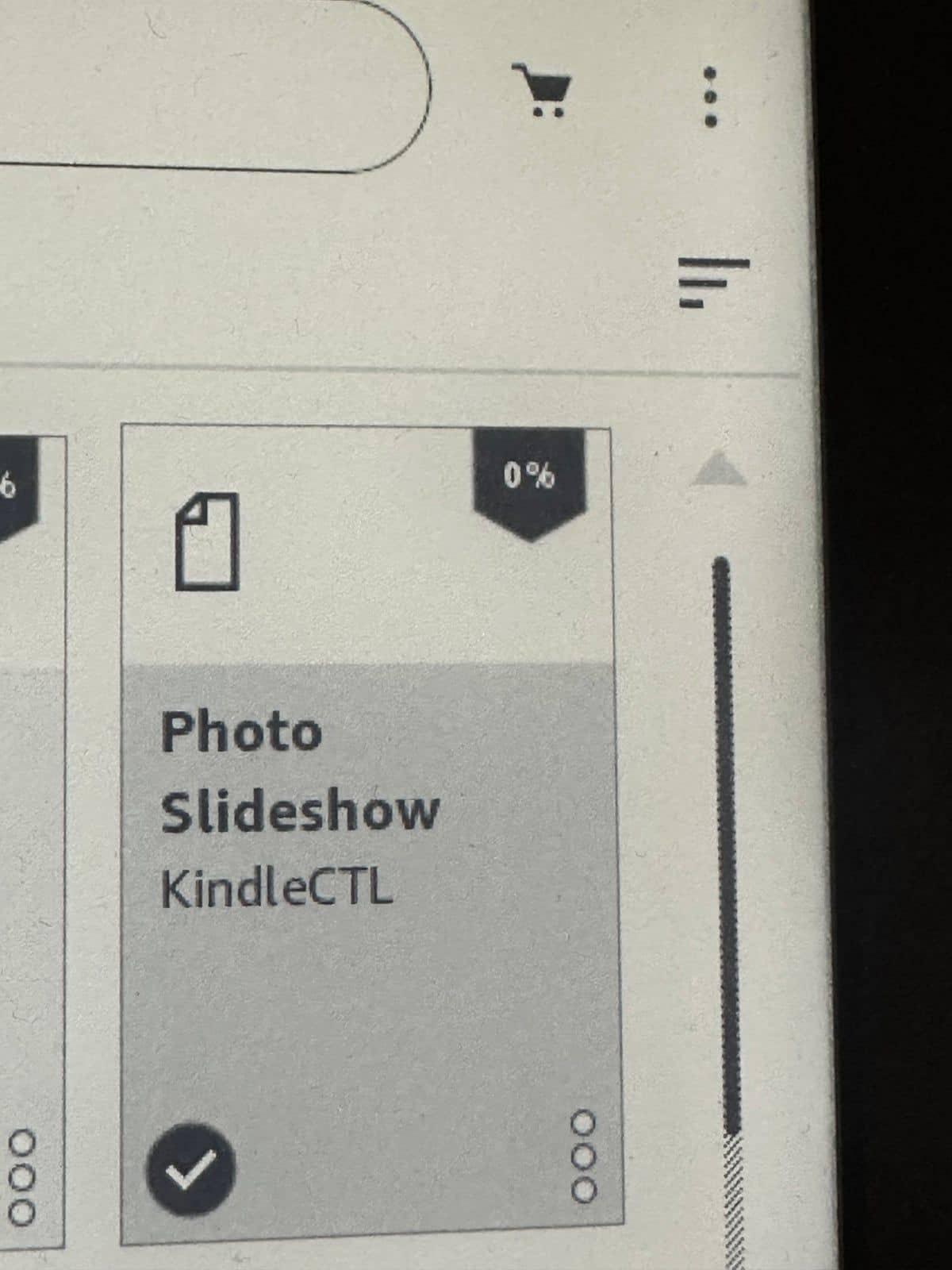 Photo Slideshow by KindleCTL installed in the Kindle Library